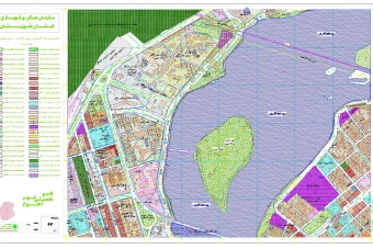 نقشه اتوکد محدوده پارک جزیره اهواز