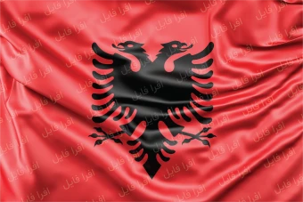 عکس با کیفیت از پرچم آلبانی