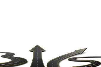 وکتور مجموعه اشکال مختلف راه و جاده ها