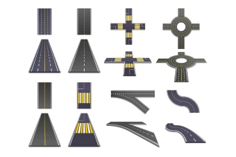 فایل وکتور مجموعه بزرگراه ها