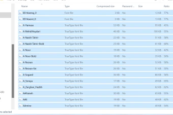 مجموعه 1230 فونت مورد استفاده دفاتر طراحی و مهندسی