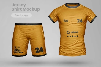 Mockup یا ماکت لباس ورزشی فوتبالی