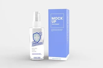 Mockup یا ماکت ضدعفونی کننده دست
