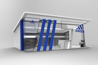 غرفه نمایشگاهی آدیداس