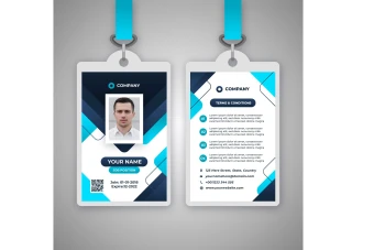 طرح کارت آویز گردنی، ای دی کارت و کارت شناسایی