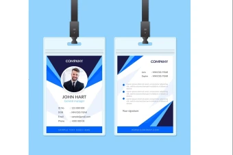 طرح کارت آویز گردنی، ای دی کارت و کارت شناسایی