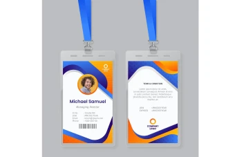 طرح کارت آویز گردنی، ای دی کارت و کارت شناسایی