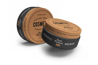 ماکت (Mockup) قوطی کرم آرایشی