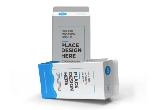 ماکت (Mockup) پاکت شیر و آب میوه