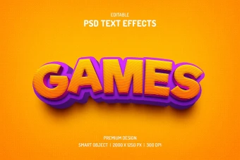 دانلود طرح لایه باز افکت متن سه‌بعدی (قابل ویرایش در فتوشاپ)