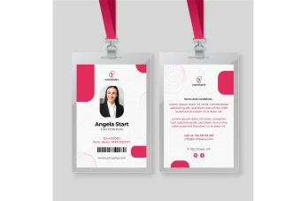 طرح کارت آویز گردنی، ای دی کارت و کارت شناسایی