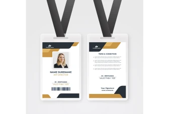 طرح کارت آویز گردنی، ای دی کارت و کارت شناسایی