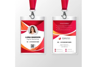 طرح کارت آویز گردنی، ای دی کارت و کارت شناسایی