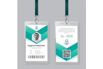 طرح کارت آویز گردنی، ای دی کارت و کارت شناسایی