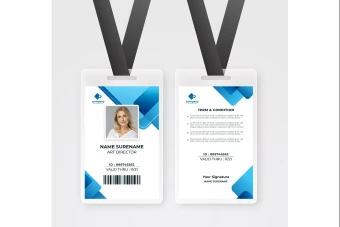 طرح کارت آویز گردنی، ای دی کارت و کارت شناسایی