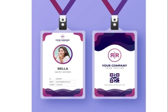 طرح کارت آویز گردنی، ای دی کارت و کارت شناسایی