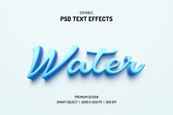 دانلود طرح لایه باز افکت متن سه‌بعدی (قابل ویرایش در فتوشاپ)