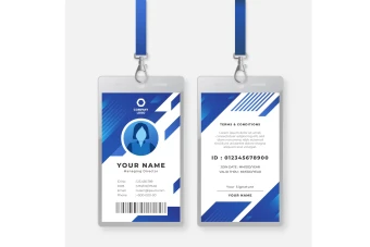 فایل لایه باز کارت آویز گردنی، ای دی کارت و کارت شناسایی