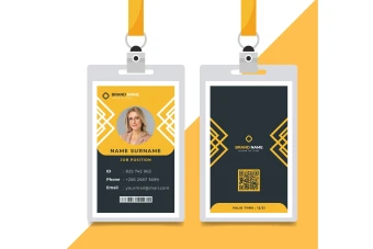 فایل لایه باز کارت آویز گردنی، ای دی کارت و کارت شناسایی