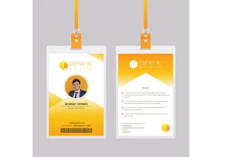 فایل لایه باز کارت آویز گردنی، ای دی کارت و کارت شناسایی