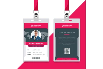 فایل لایه باز کارت آویز گردنی، ای دی کارت و کارت شناسایی