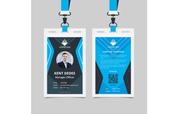 فایل لایه باز کارت آویز گردنی، ای دی کارت و کارت شناسایی