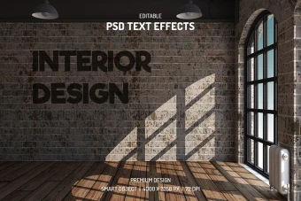 دانلود طرح لایه باز افکت متن سه‌بعدی (قابل ویرایش در فتوشاپ)
