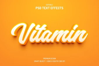 دانلود طرح لایه باز افکت متن سه‌بعدی (قابل ویرایش در فتوشاپ)