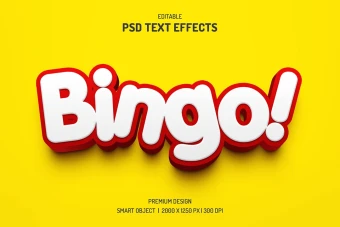 دانلود طرح لایه باز افکت متن سه‌بعدی (قابل ویرایش در فتوشاپ)