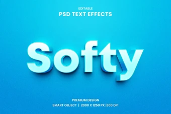 دانلود طرح لایه باز افکت متن سه‌بعدی (قابل ویرایش در فتوشاپ)