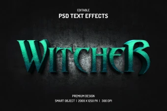 دانلود طرح لایه باز افکت متن سه‌بعدی (قابل ویرایش در فتوشاپ)