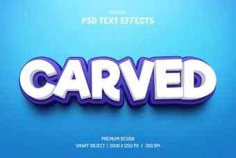 دانلود طرح لایه باز افکت متن سه‌بعدی (قابل ویرایش در فتوشاپ)