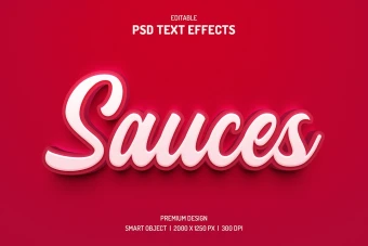 دانلود طرح لایه باز افکت متن سه‌بعدی (قابل ویرایش در فتوشاپ)