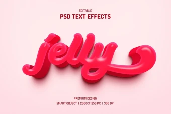 دانلود طرح لایه باز افکت متن سه‌بعدی (قابل ویرایش در فتوشاپ)