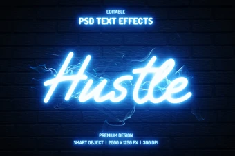 دانلود طرح لایه باز افکت متن سه‌بعدی (قابل ویرایش در فتوشاپ)