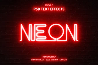 دانلود طرح لایه باز افکت متن سه‌بعدی (قابل ویرایش در فتوشاپ)