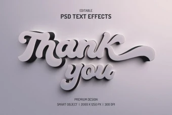 دانلود طرح لایه باز افکت متن سه‌بعدی (قابل ویرایش در فتوشاپ)