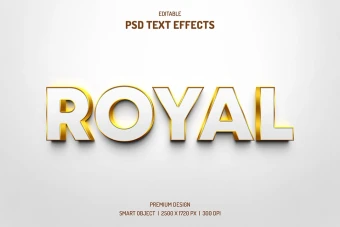 دانلود طرح لایه باز افکت متن سه‌بعدی (قابل ویرایش در فتوشاپ)