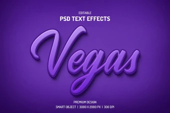 دانلود طرح لایه باز افکت متن سه‌بعدی (قابل ویرایش در فتوشاپ)