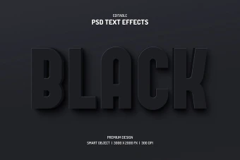 دانلود طرح لایه باز افکت متن سه‌بعدی (قابل ویرایش در فتوشاپ)