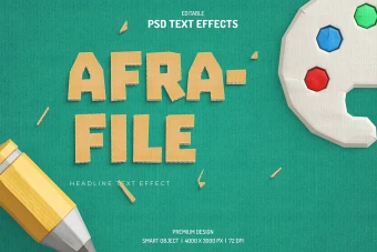 دانلود طرح لایه باز افکت متن سه‌بعدی (قابل ویرایش در فتوشاپ)