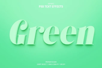 دانلود طرح لایه باز افکت متن سه‌بعدی (قابل ویرایش در فتوشاپ)