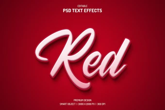 دانلود طرح لایه باز افکت متن سه‌بعدی (قابل ویرایش در فتوشاپ)