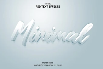 دانلود طرح لایه باز افکت متن سه‌بعدی (قابل ویرایش در فتوشاپ)