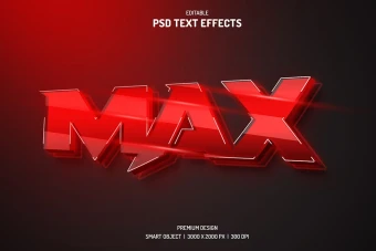 دانلود طرح لایه باز افکت متن سه‌بعدی (قابل ویرایش در فتوشاپ)