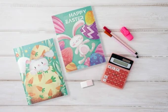 قالب جلد دفتر مدرسه لایه باز