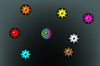 پک وکتور چشم های رنگی