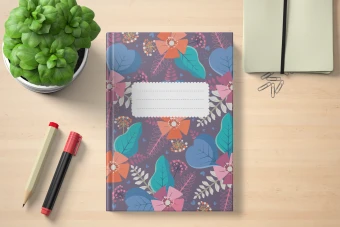 فایل لایه باز طرح (پترن) جلد دفتر، کتاب و سررسید