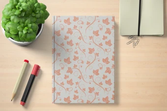 فایل لایه باز طرح (پترن) جلد دفتر، کتاب و سررسید