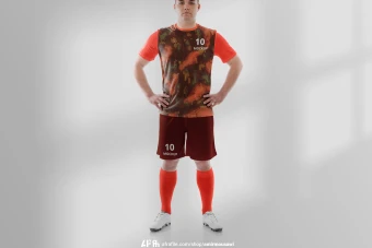 دانلود فایل لایه باز موکاپ لباس ورزشی واقعی